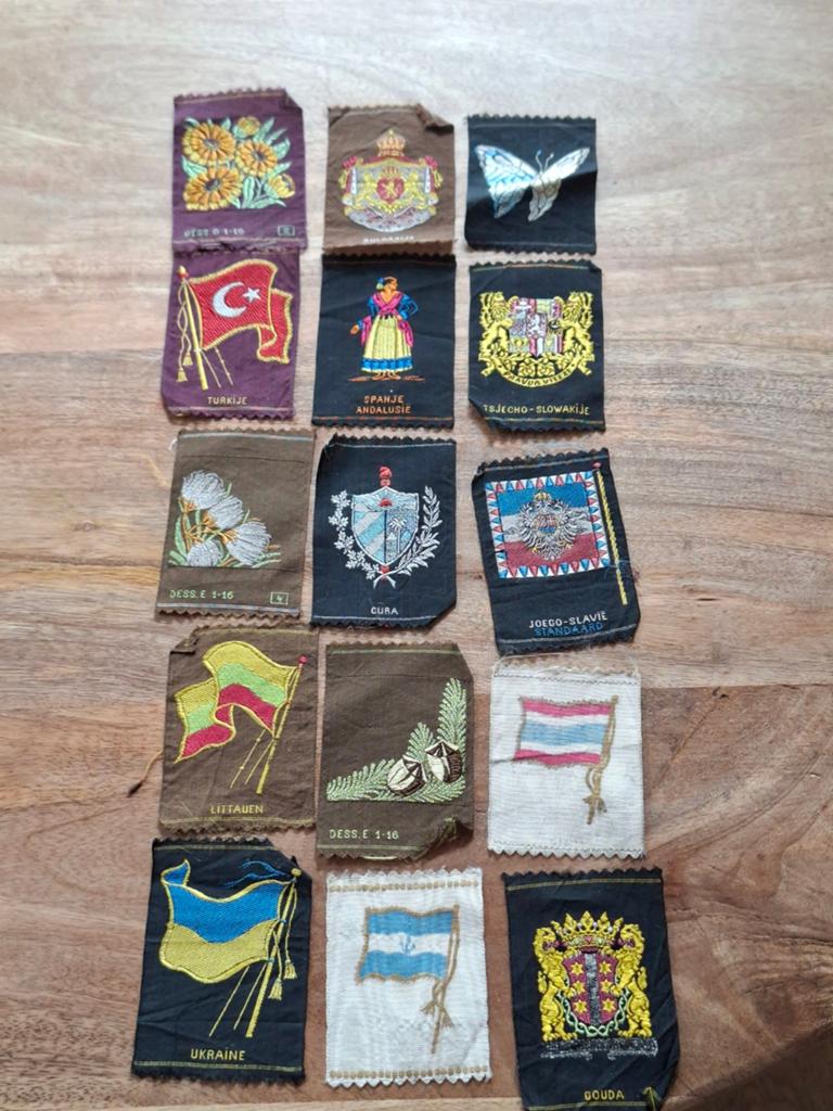 15 zijden vintage applicaties!, Ophalen of Verzenden