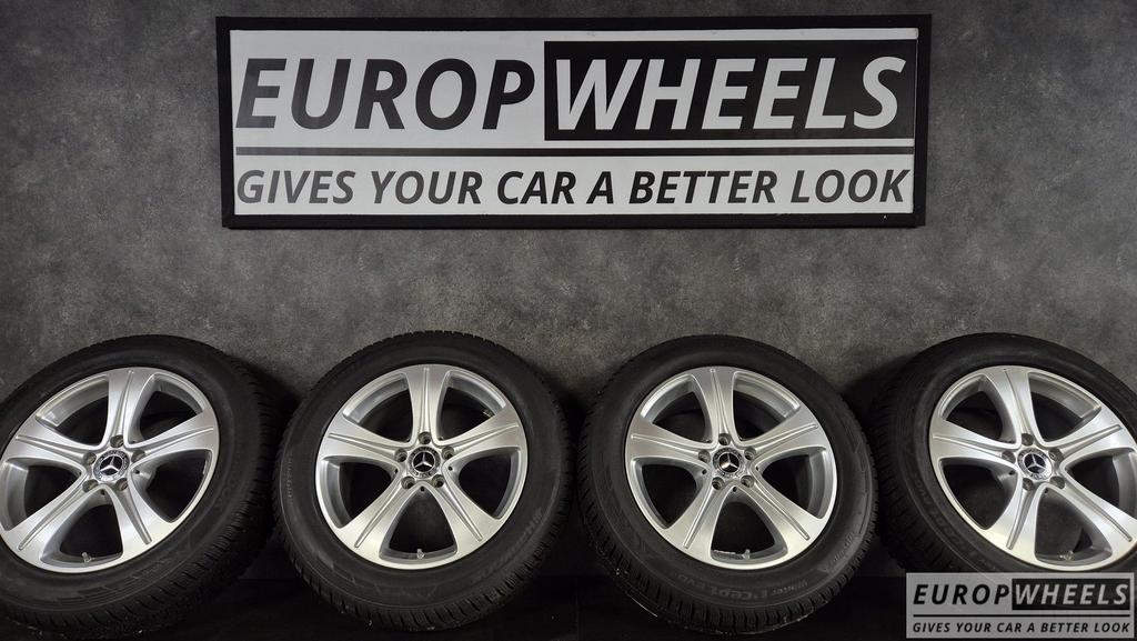 17 inch Origineel Mercedes E klasse W213 W221 Winterbanden, Gebruikt, -, -, Banden en Velgen