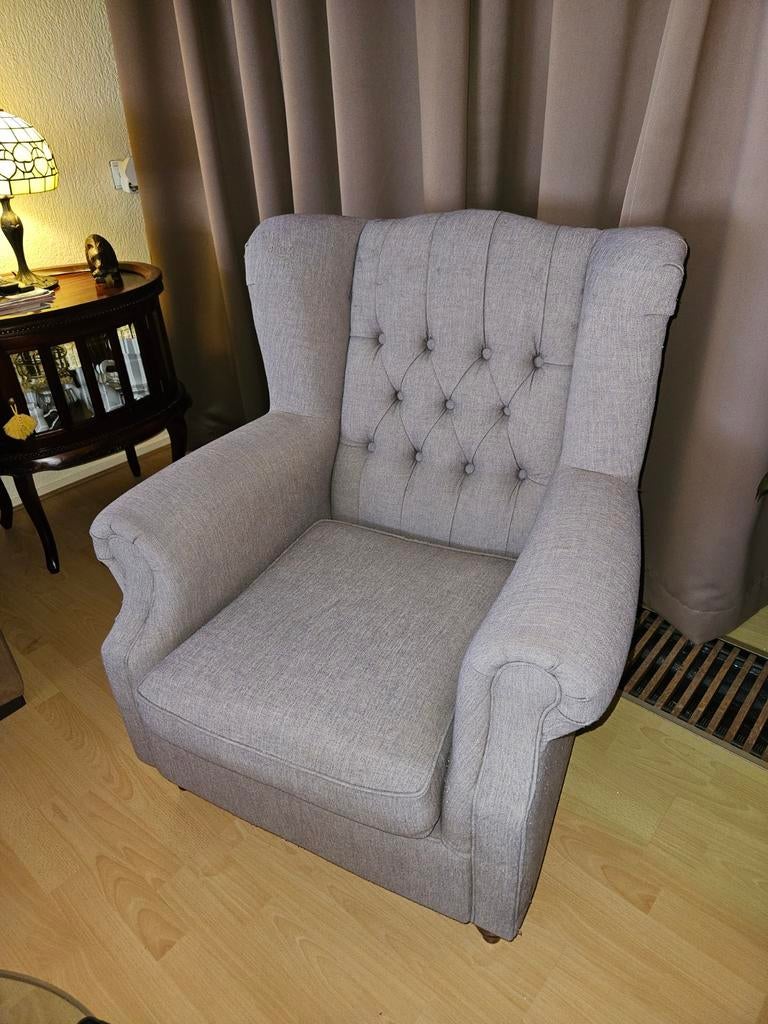 IKEA oor-fauteuil., Ophalen, Gebruikt, 75 tot 100 cm, Stof