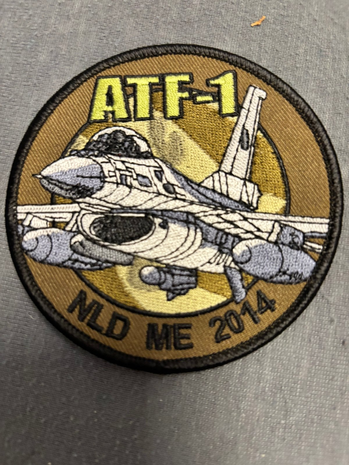 ATF-1 F-16 NLD ME 2014 embleem, Verzenden, Luchtmacht, Nederland, Embleem of Badge