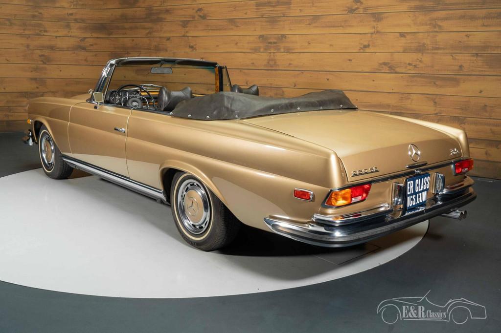 Mercedes 280 SE Flachkuhler Cabriolet | 1971, Auto's, Automaat, Achterwielaandrijving, Zwart, Overige carrosserieën