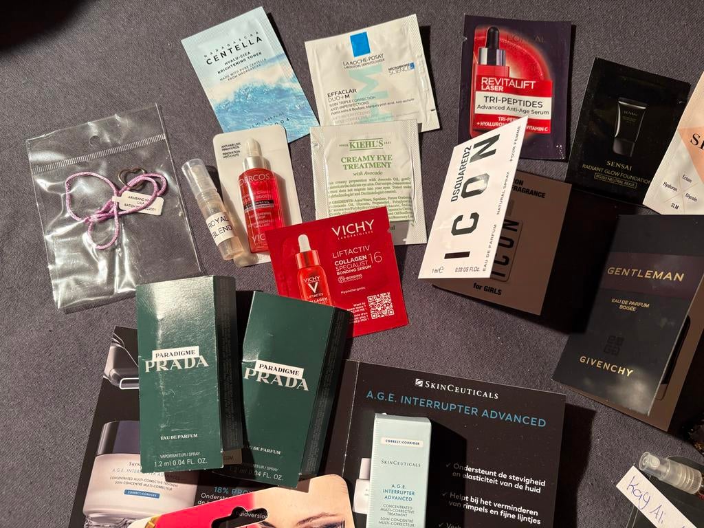 Geur- en crème proefjes samples, armbandje en meer, Ophalen of Verzenden, Nieuw