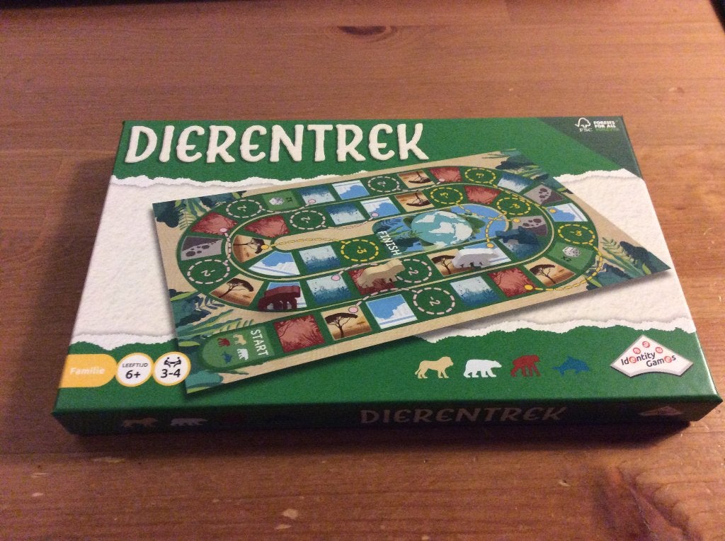 Dierentrek. bordspel van Identity Games. Nieuw, Hobby en Vrije tijd, Identity Games, Nieuw, Ophalen of Verzenden, Een of twee spelers