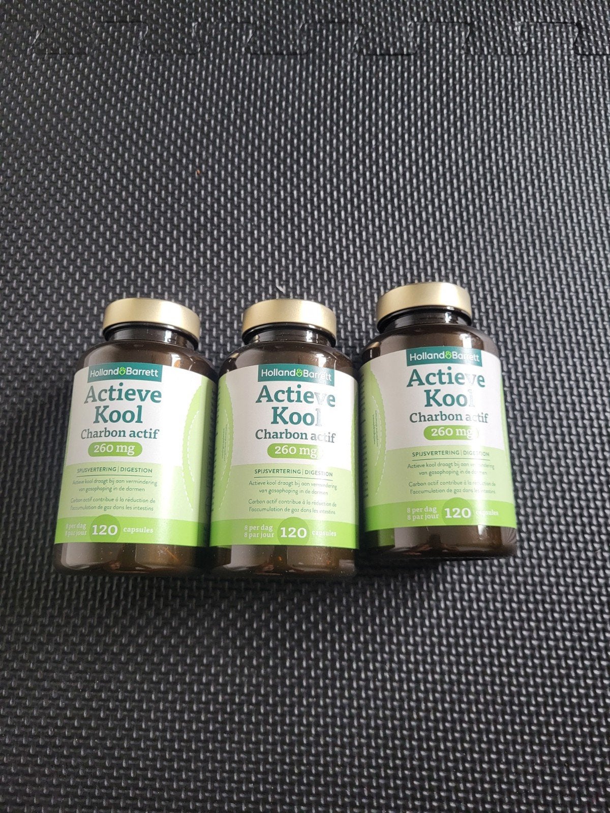 3x Holland & Barrett Actieve Kool 260mg - Spijsvertering, Ophalen of Verzenden