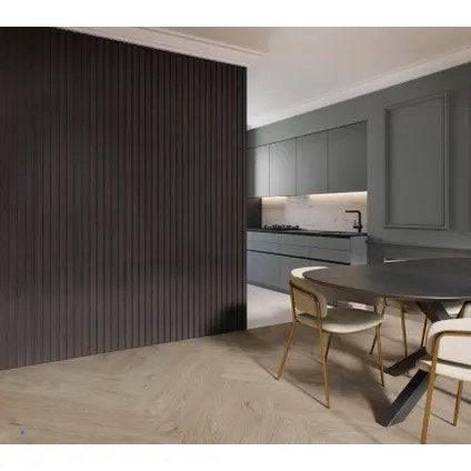 Lattenwand Decowall Acoustic Advanced antraciet 260x30cm,, Ophalen, Nieuw, 75 m² of meer, Tapijt