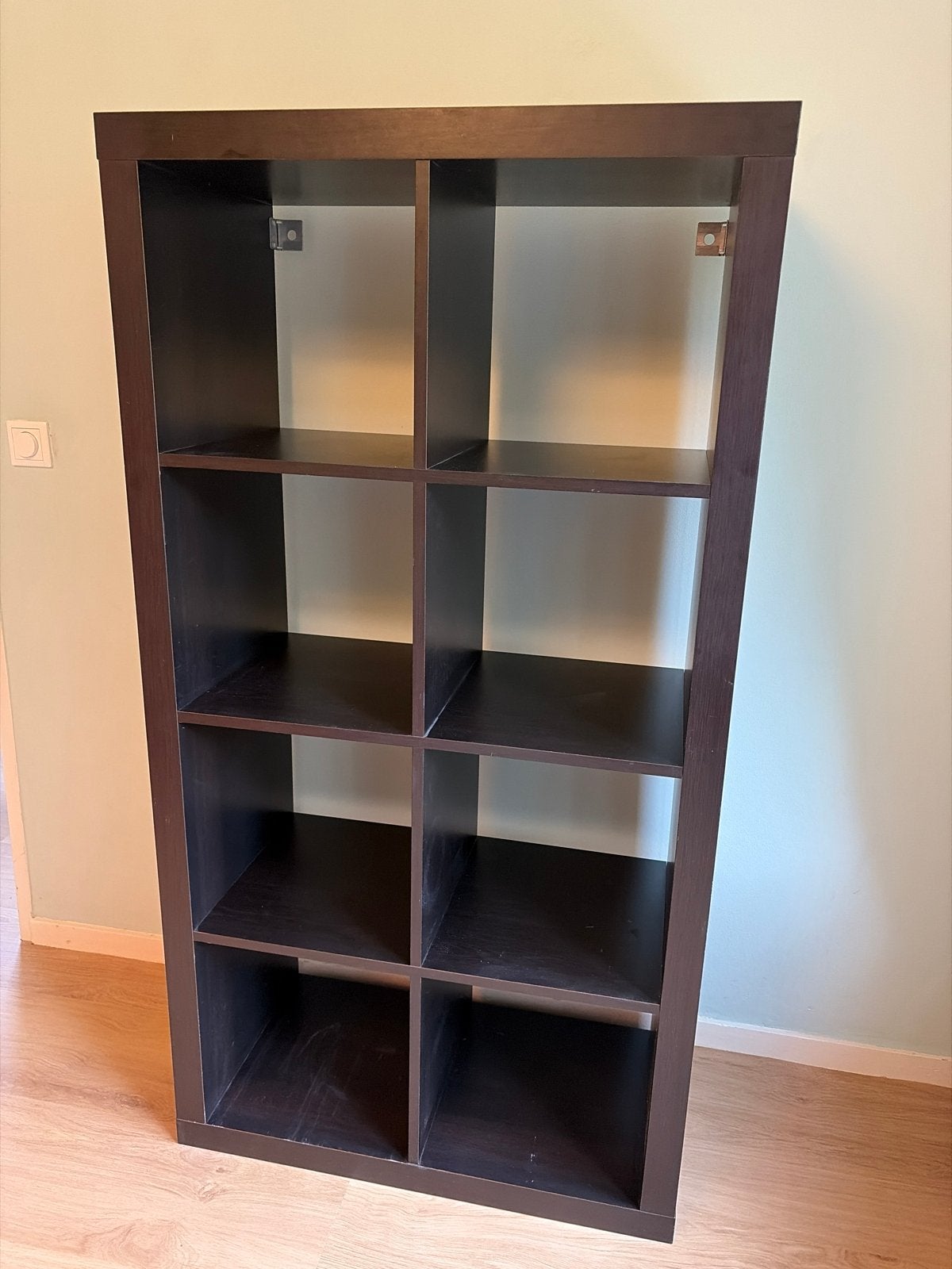 IKEA Expedit Kast - Donkerbruin 4x2 vakken, Huis en Inrichting, Kasten | Boekenkasten, Ophalen, Gebruikt, 100 tot 150 cm, 50 tot 100 cm