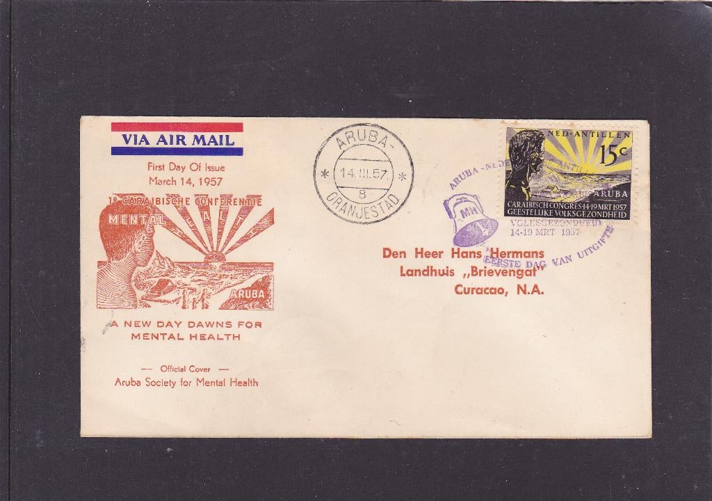 Antillen FDC E 1 A onbeschreven (727), Verzenden
