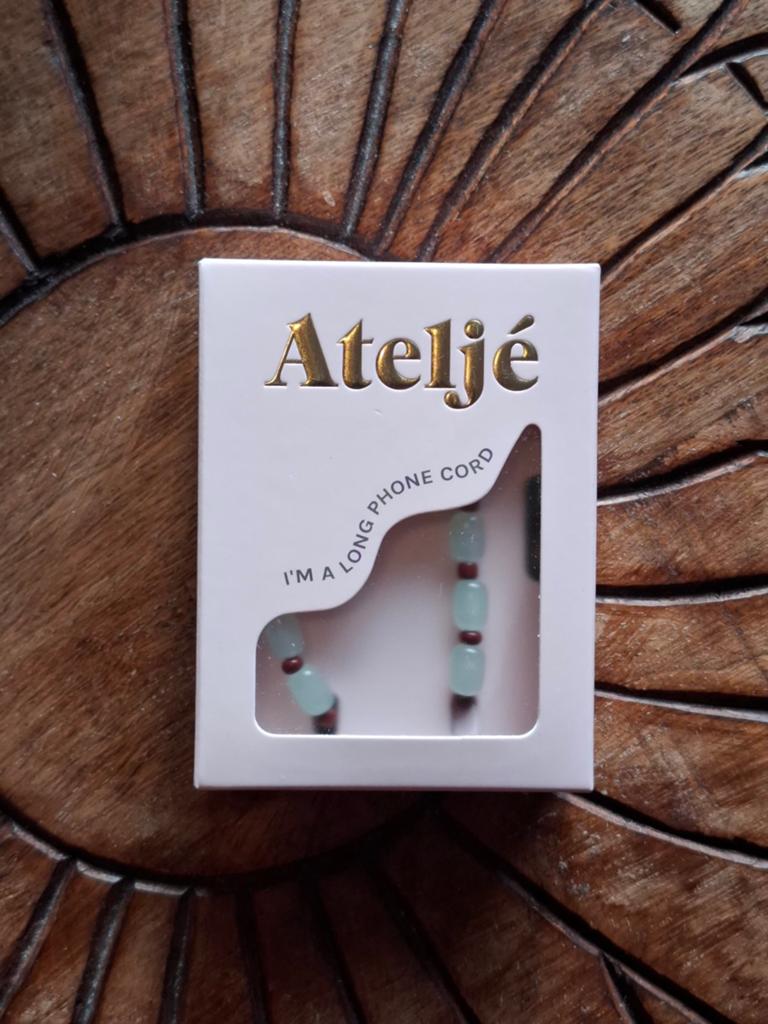 Nieuw (geseald) Lang telefoonkoord Atelje mint groen bruin, Telecommunicatie, Mobiele telefoons | Hoesjes en Frontjes | Apple iPhone