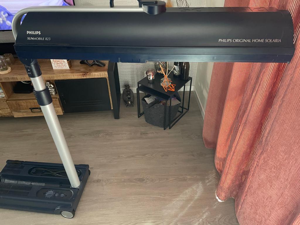 Zonnebank philips, Witgoed en Apparatuur, Zonnebanken en Gezichtsbruiners, Ophalen, Gebruikt, Zonnebank enkelzijdig, Minder dan 10 lampen