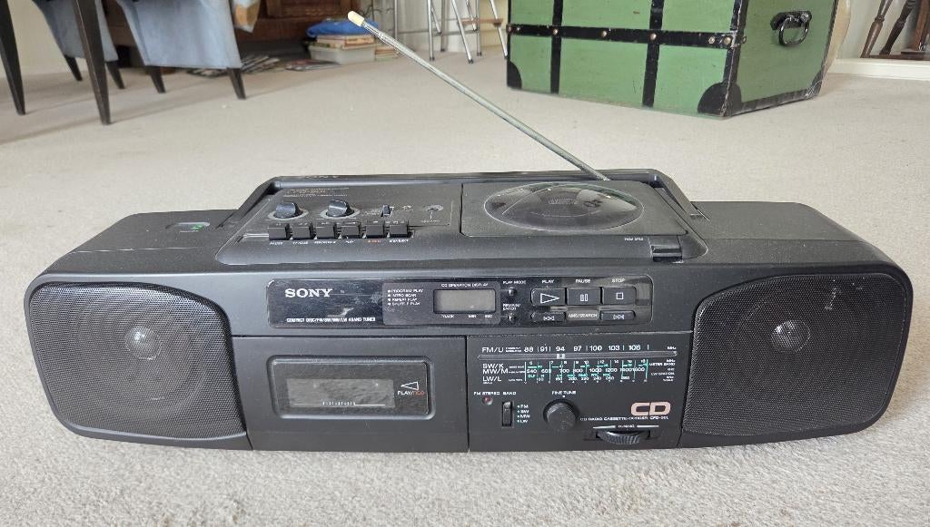 Sony draagbare radio / CD-speler, Ophalen, Gebruikt, Overige typen, Met cd-speler