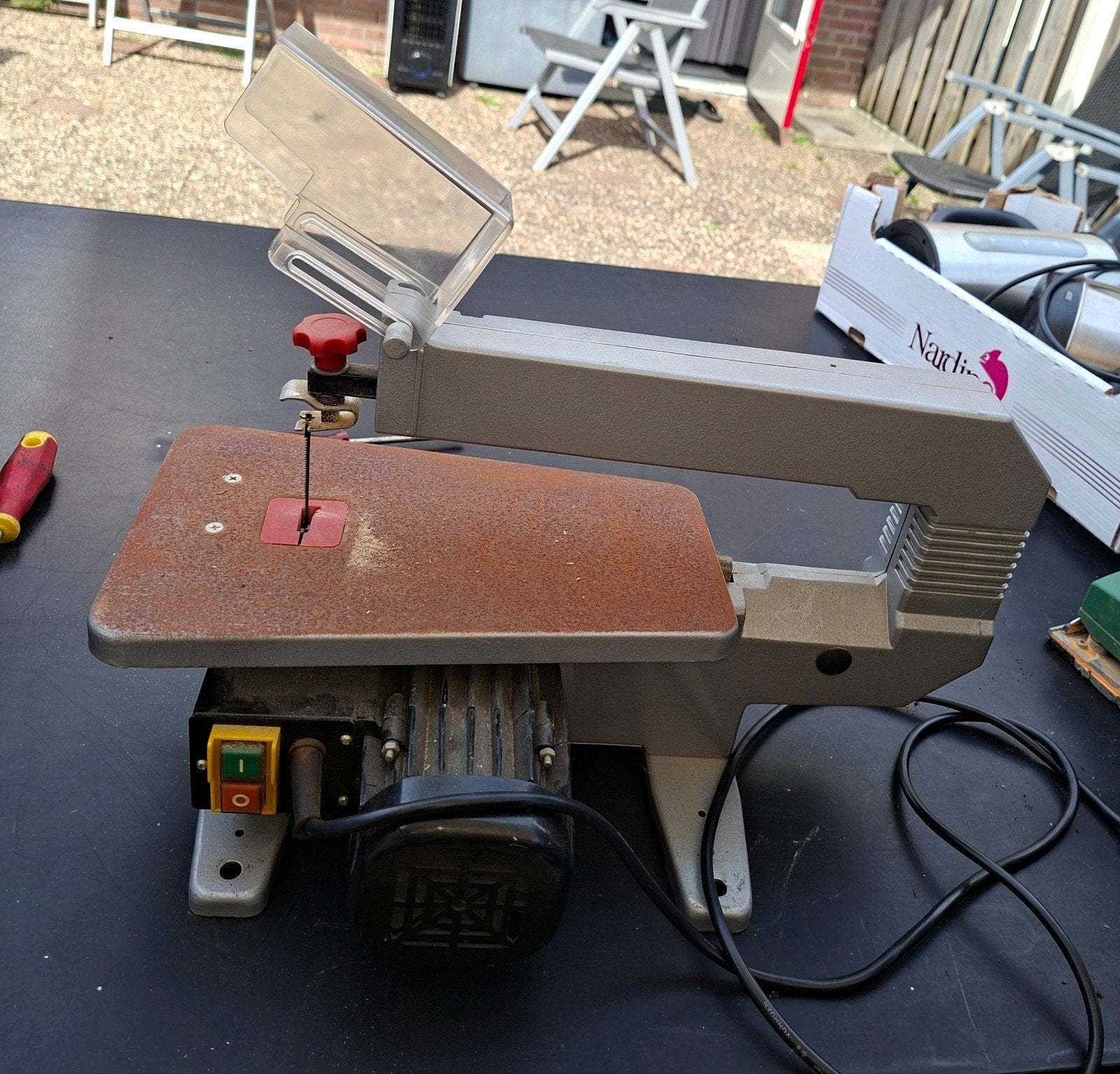 Hout zaagmachine elecktrisch, Ophalen of Verzenden, 1200 watt of meer, 30 tot 70 mm
