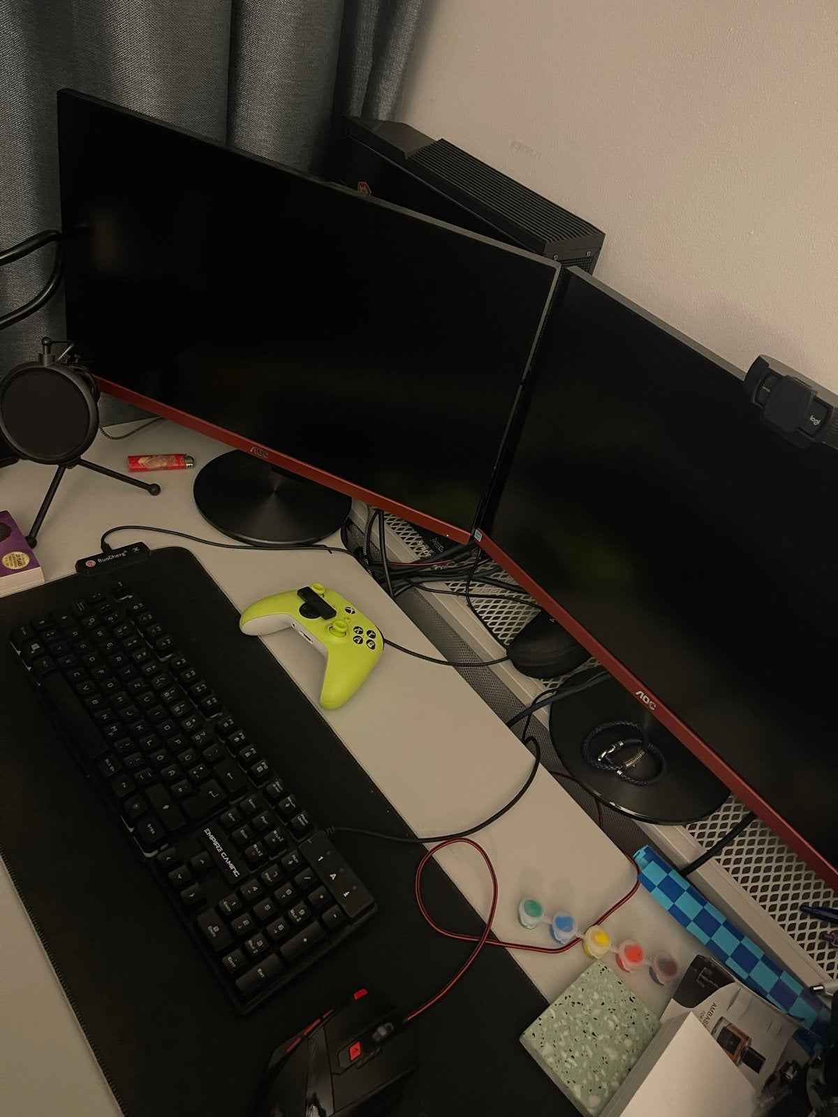 Complete Gaming PC Setup, Dual Monitoren, NVIDIA GEFORCE RTX, Computers en Software, Ophalen, 32 GB, Zo goed als nieuw, Gaming