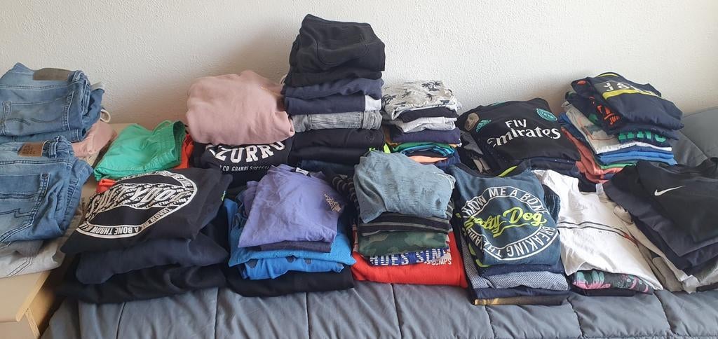 Heel veel kleren,  164, 170/176. Broeken, shirts,, Ophalen, Gebruikt