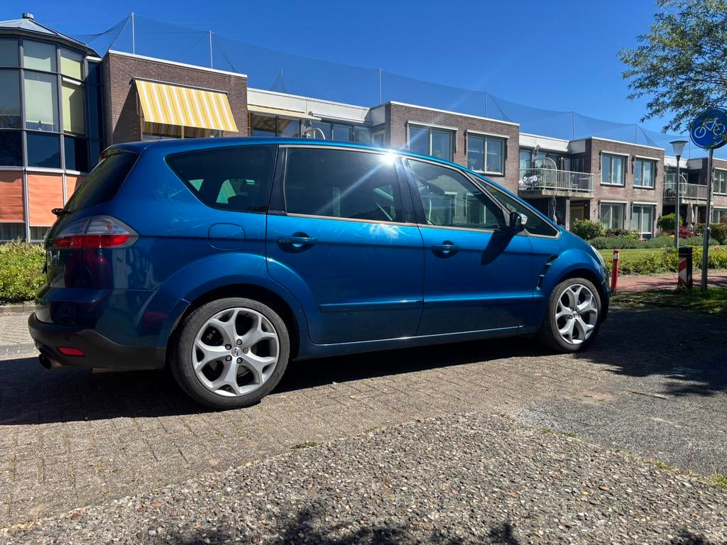 Ford S-Max 2.5 20V Turbo 162KW 2007 Blauw, Voorwielaandrijving, 1581 kg, Blauw, 7 stoelen