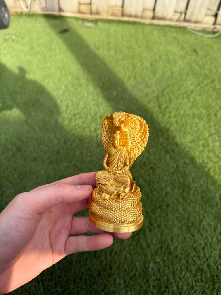 3D Geprint Serpent Boeddha Meditatie Beeldje, Ophalen of Verzenden, Nieuw