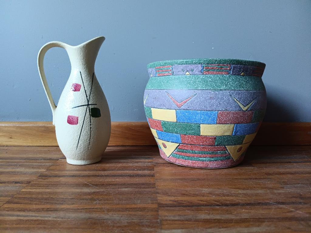 Vintage / Eighties bloempot / vaas, Verzamelen, Retro, Ophalen of Verzenden, Huis en Inrichting