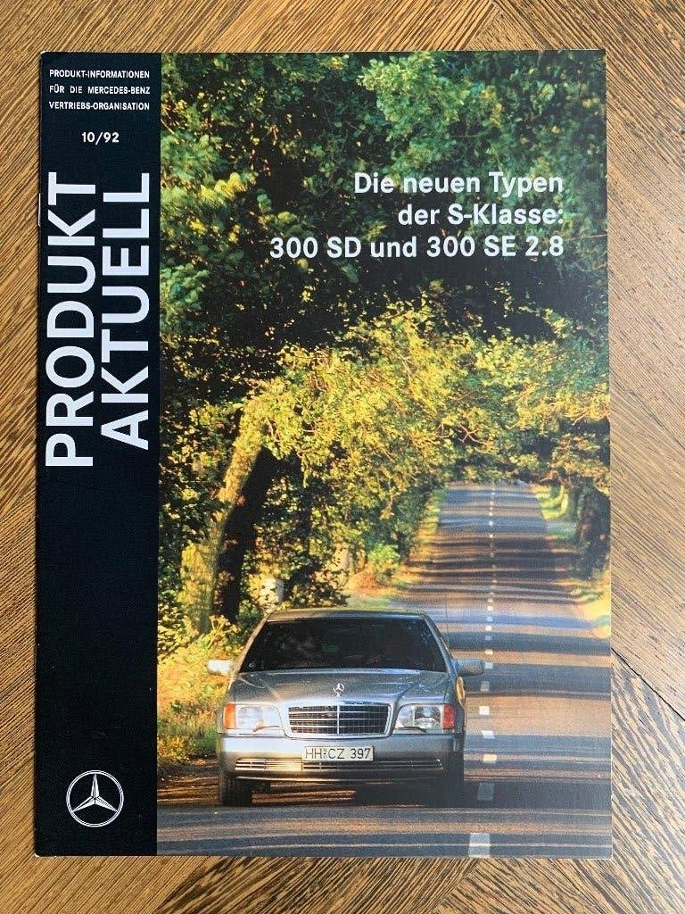 Product informatie brochure Mercedes-Benz S-klasse W140 1992, Nieuw, Mercedes-Benz, Mercedes, Ophalen of Verzenden