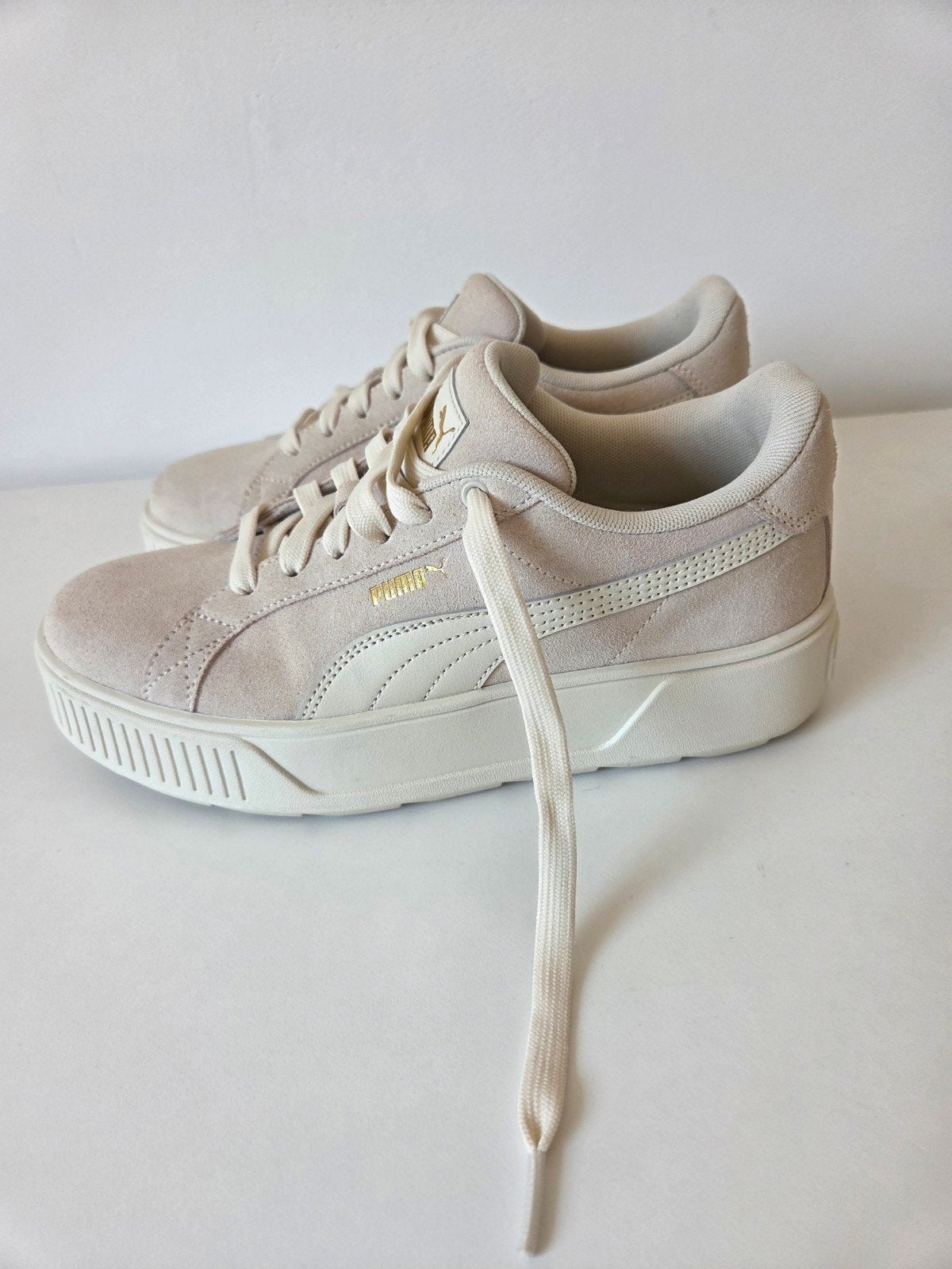 Puma Smash Sneaker, Puma, Beige, Ophalen of Verzenden, Sneakers of Gympen