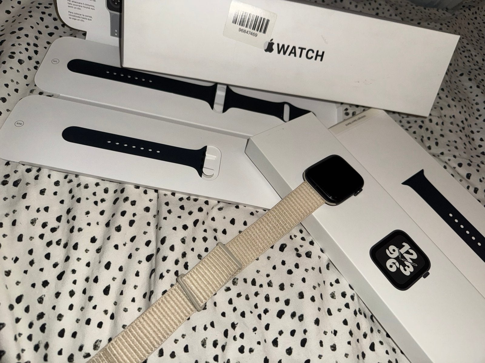 Apple Watch SE 2022 44MM, Ophalen, Zo goed als nieuw, Zwart, IOS