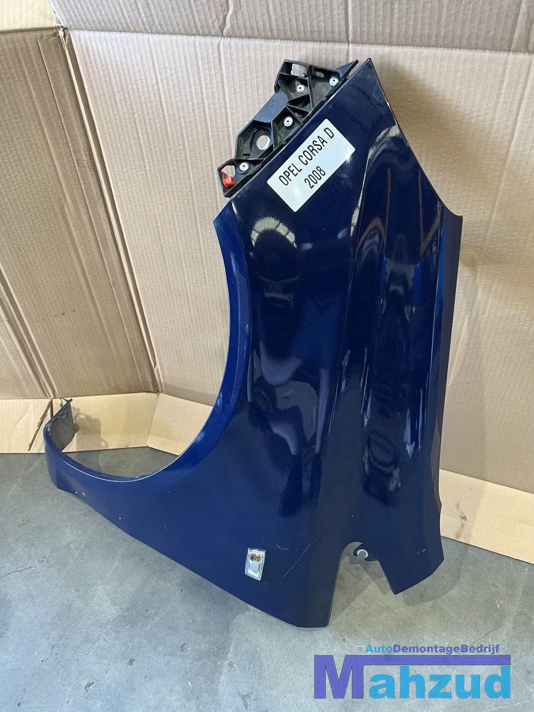 OPEL CORSA D Donker blauw Links voorscherm scherm 2006-2014, Auto-onderdelen, Gebruikt, Opel Automobile GmbH, Ophalen of Verzenden