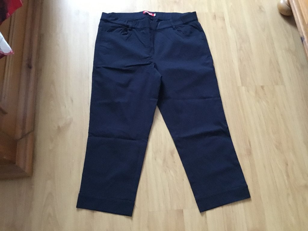 Zwarte 3/4 broek van ascari. Maat 44, Ascari, Zwart, Maat 42/44 (L), Ophalen of Verzenden