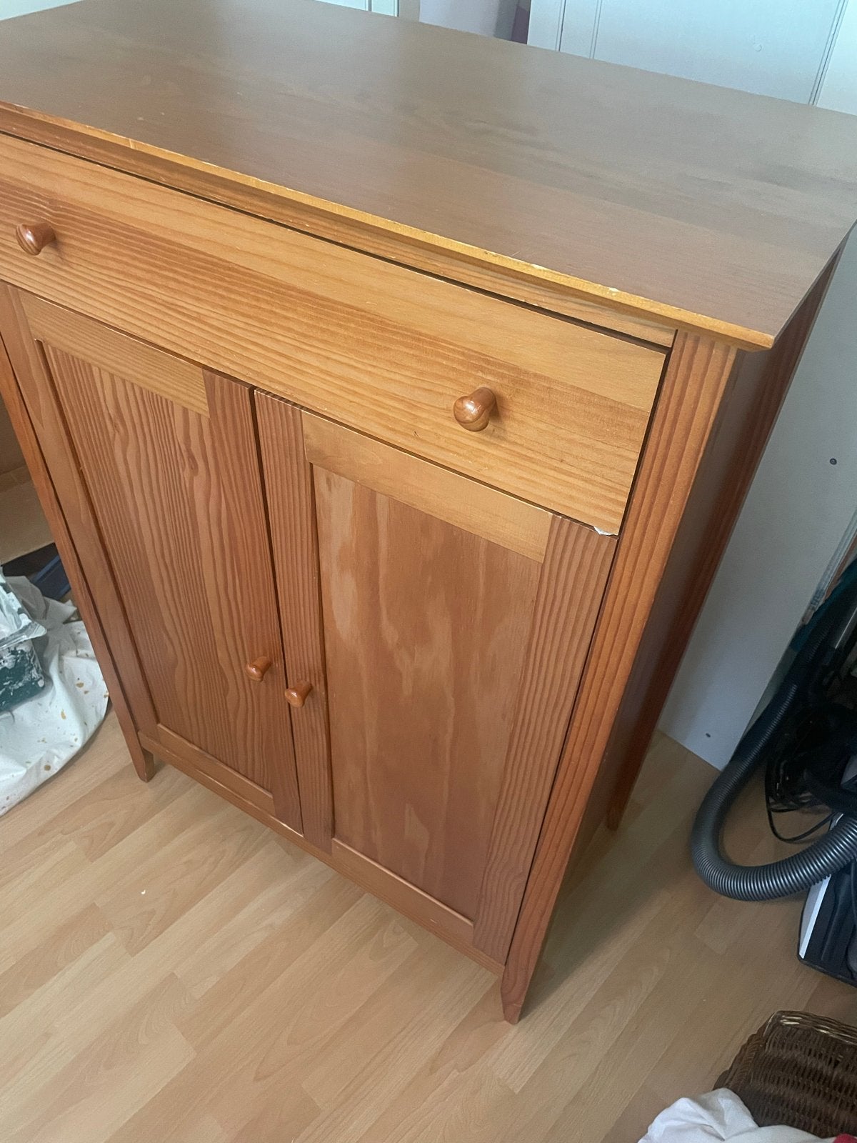 Houten kastje met lade en planken, Ophalen, Gebruikt