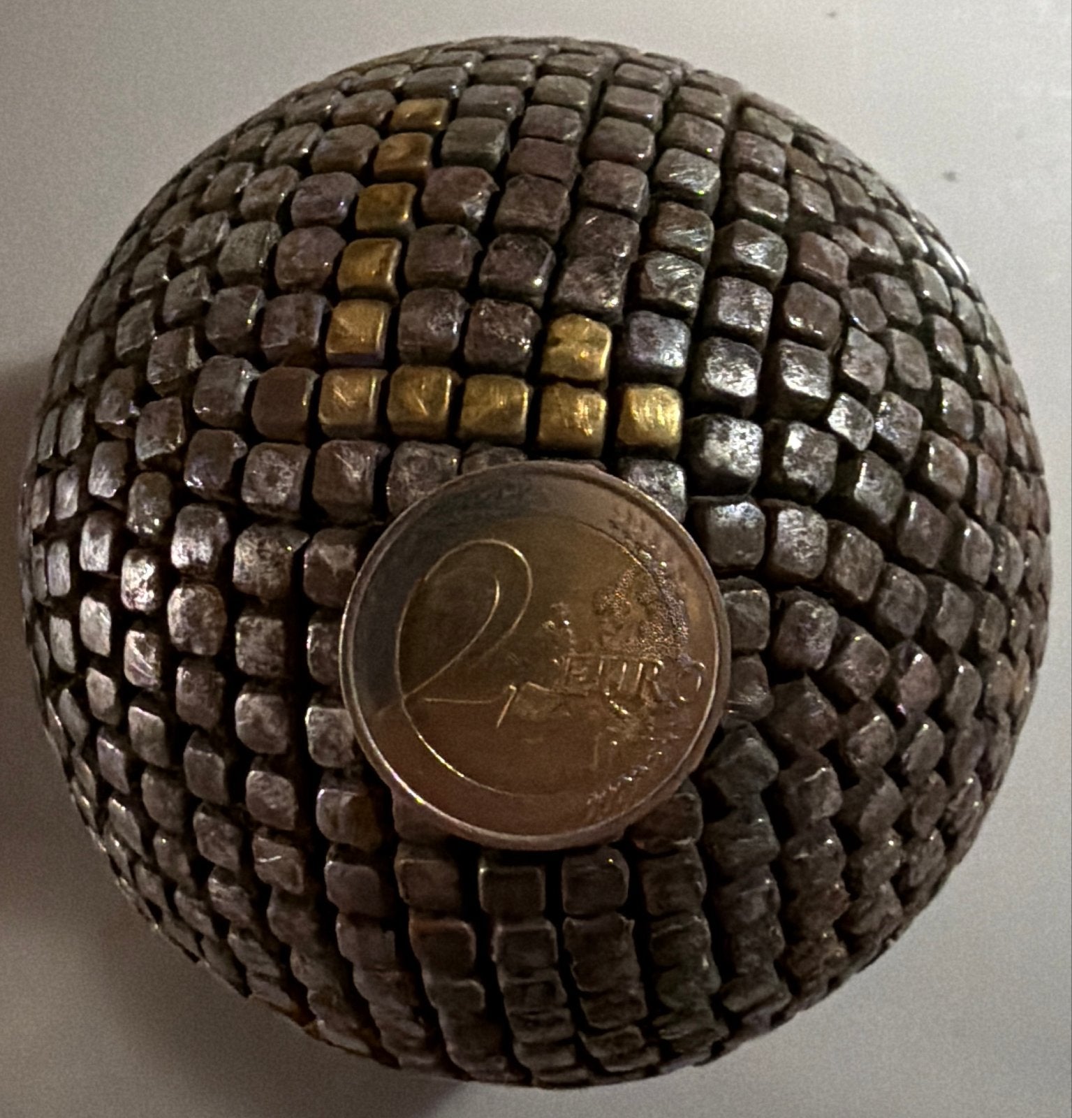Antieke boulle bal Franktijk ca 1930, Antiek en Kunst, Ophalen of Verzenden