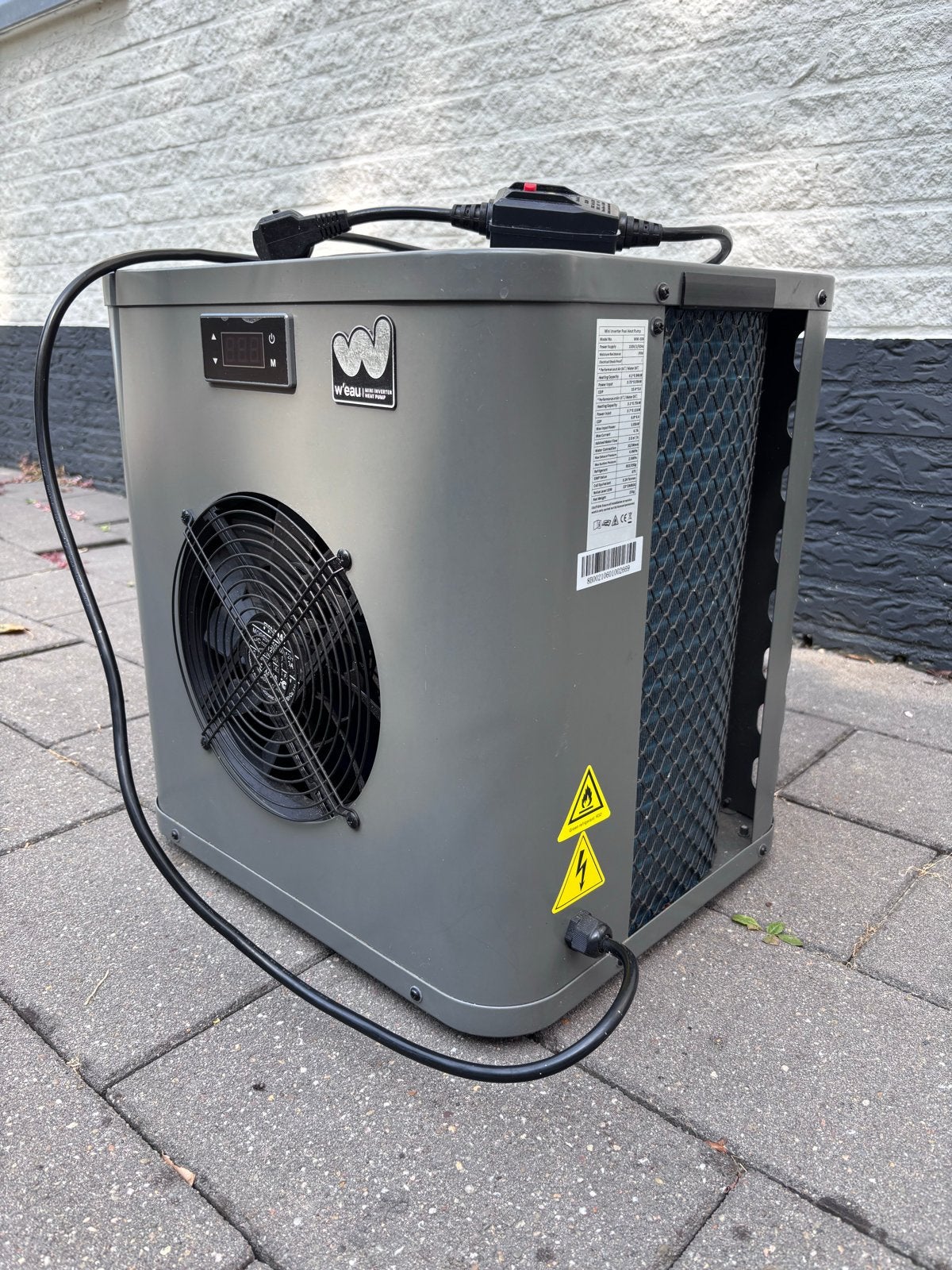 Zwembad Warmtepomp - W’eau Mini Inverter 4kW, Tuin en Terras, Ophalen, Zo goed als nieuw, Verwarming