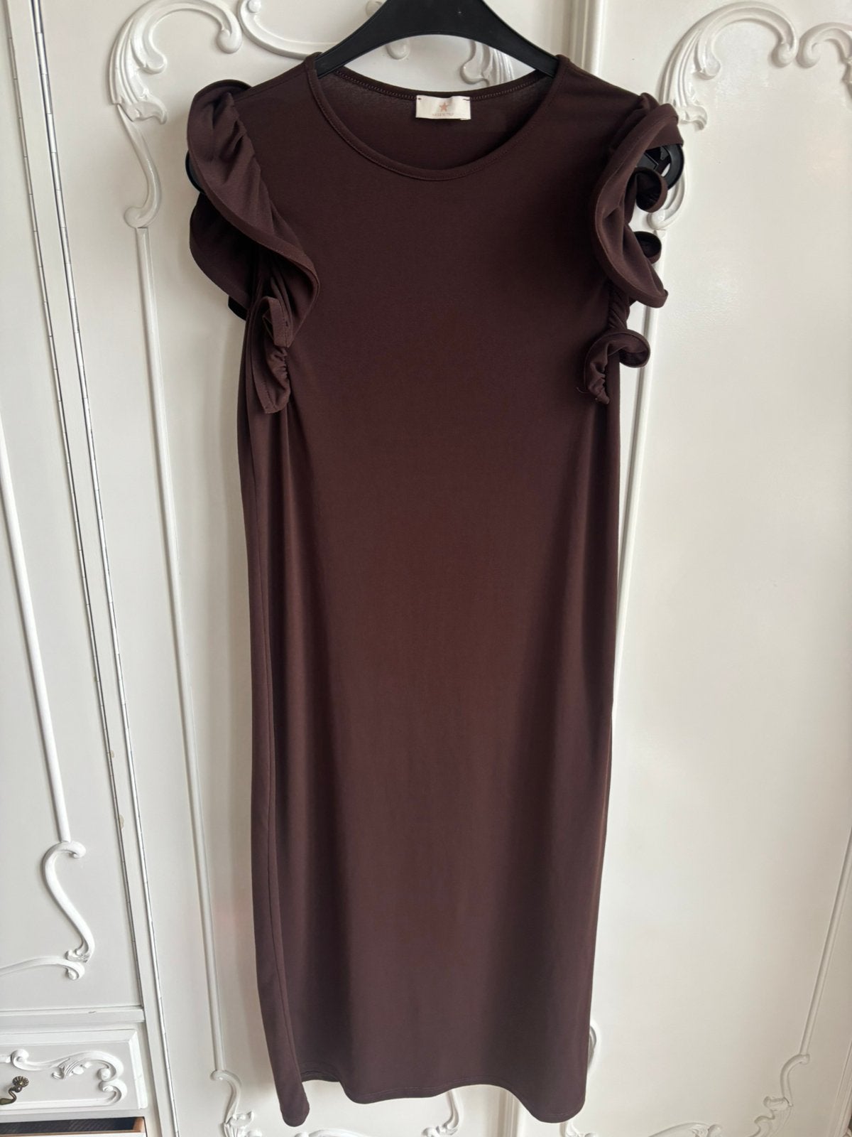 Nieuw bruine jurk merk LEI maat 38, Kleding | Dames, Maat 38/40 (M), Bruin, Nieuw, Ophalen of Verzenden