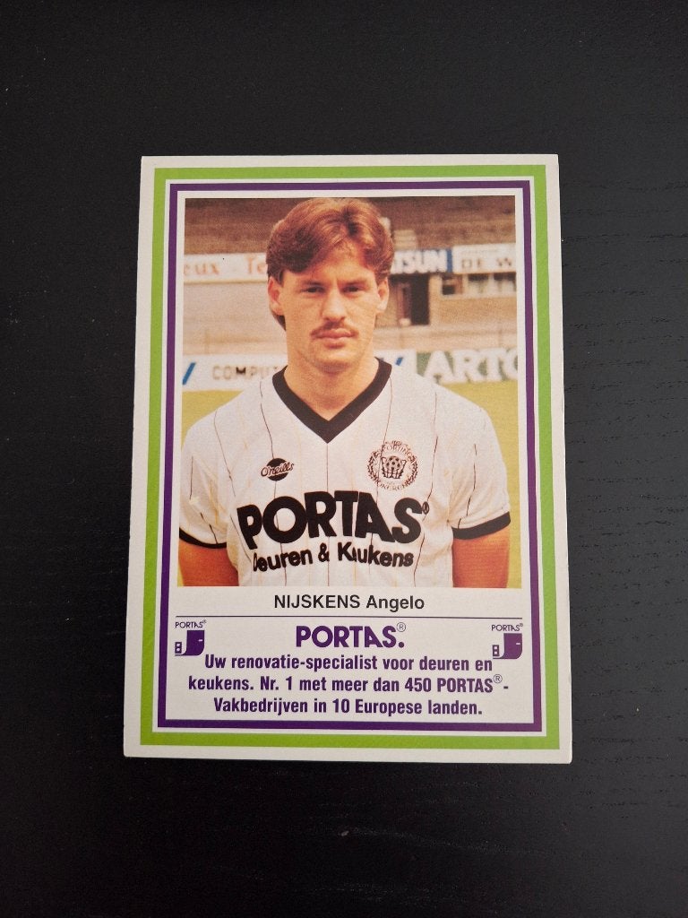 Spelerskaart Angelo Nijskens Lokeren, Ophalen of Verzenden, Gebruikt, Buitenlandse clubs, Spelerskaart