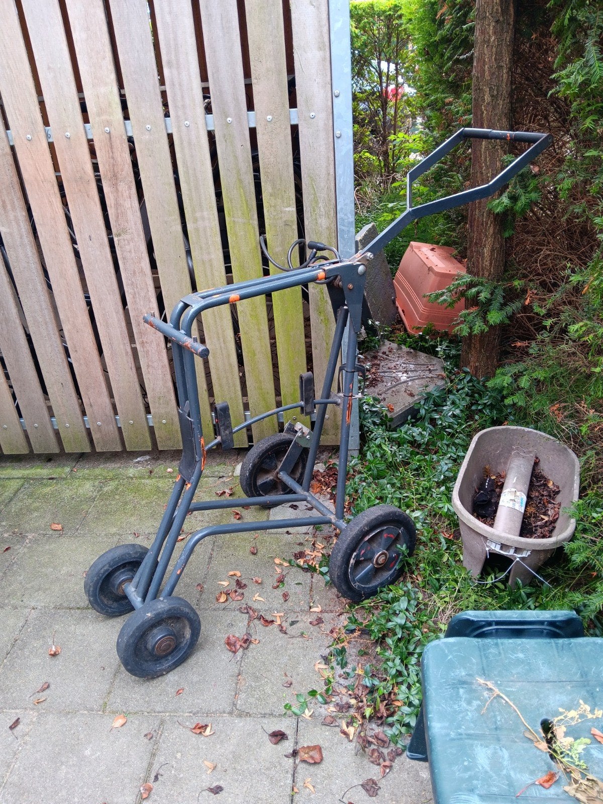 krantenwagen postkar, Ophalen, Gebruikt