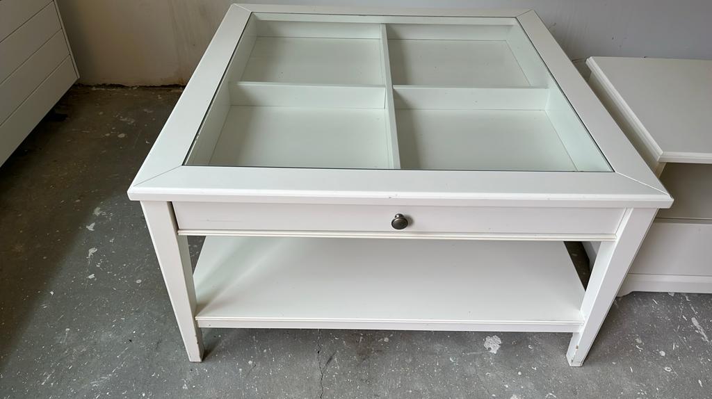 TV meubel + salontafel, Huis en Inrichting, Kasten | Televisiemeubels, Ophalen, Gebruikt, 50 tot 100 cm, Minder dan 100 cm
