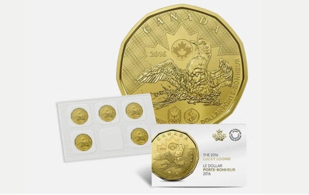 Canada - 5 x 1 dollar Lucky Loonie in originele verpakking, Verzenden, Noord-Amerika, Setje