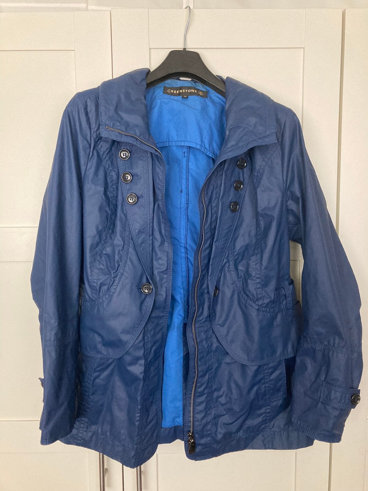 Mooie Creenstone jas, waterdicht, maat 46, Ophalen of Verzenden, Zo goed als nieuw, Maat 46/48 (XL) of groter, Blauw