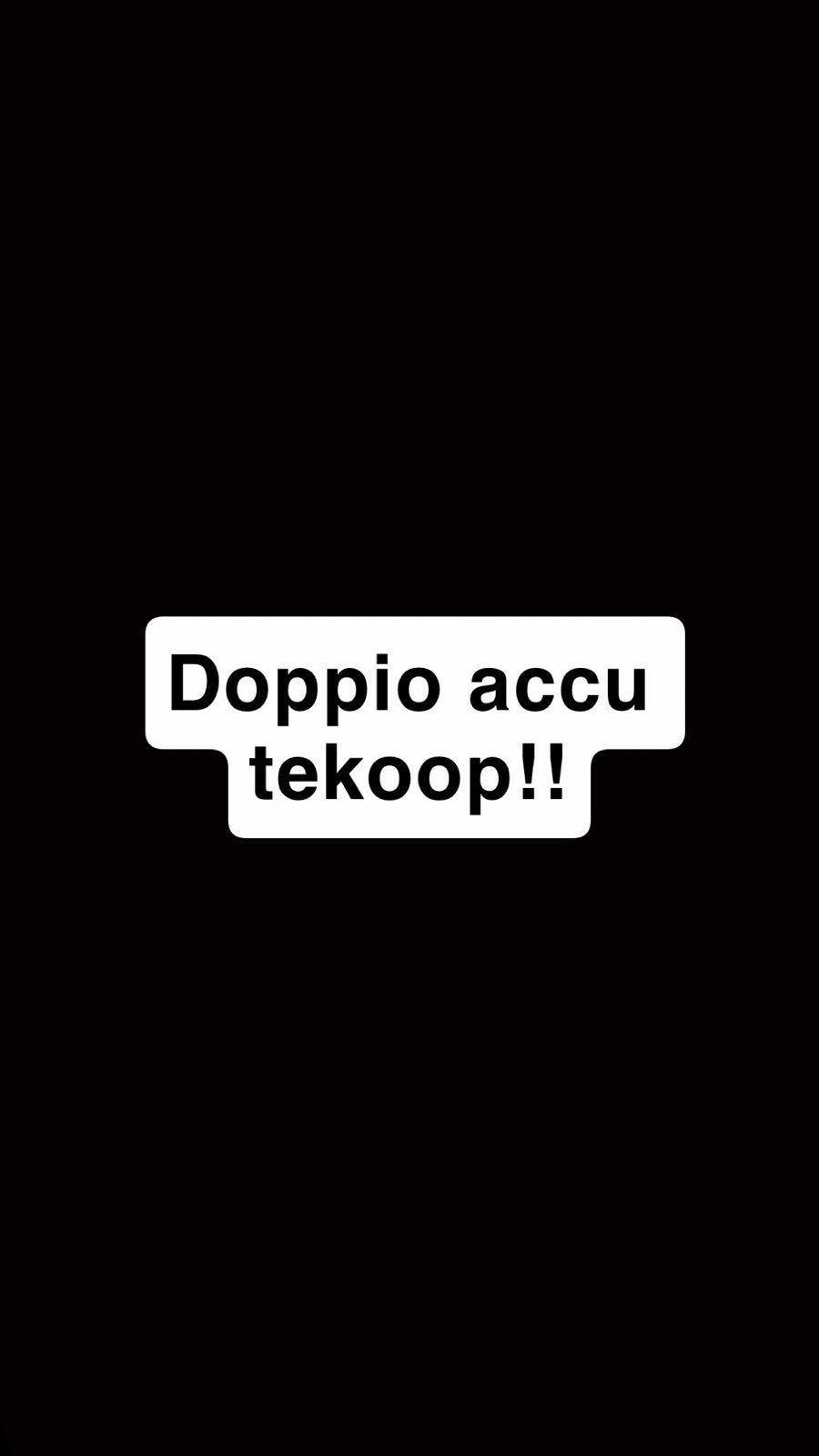 Doppio accu te koop, Ophalen, Gebruikt, Oplaadbaar