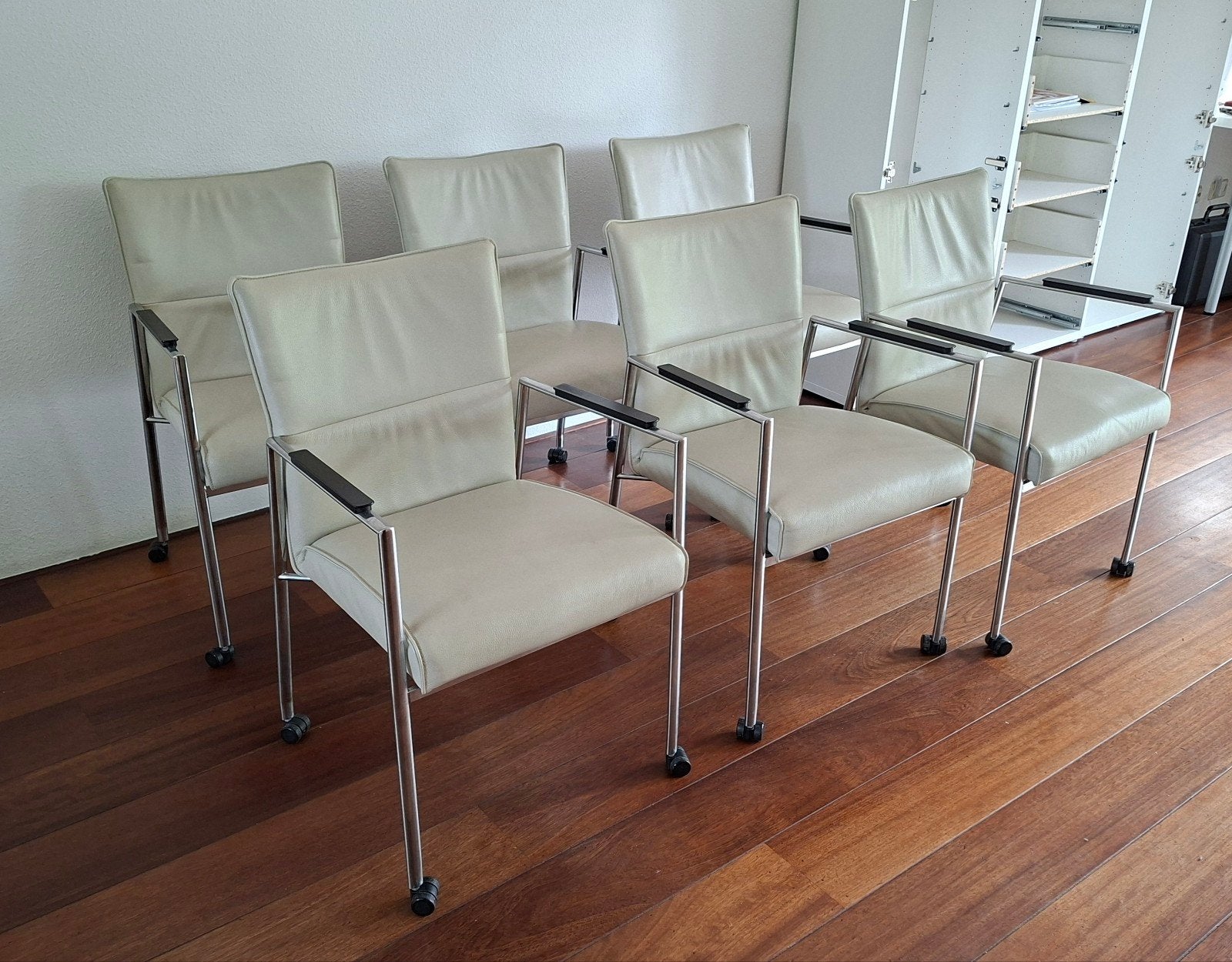 6 Topform design stoelen, Ophalen, Gebruikt, Modern Design, 6 tot 8 stoelen
