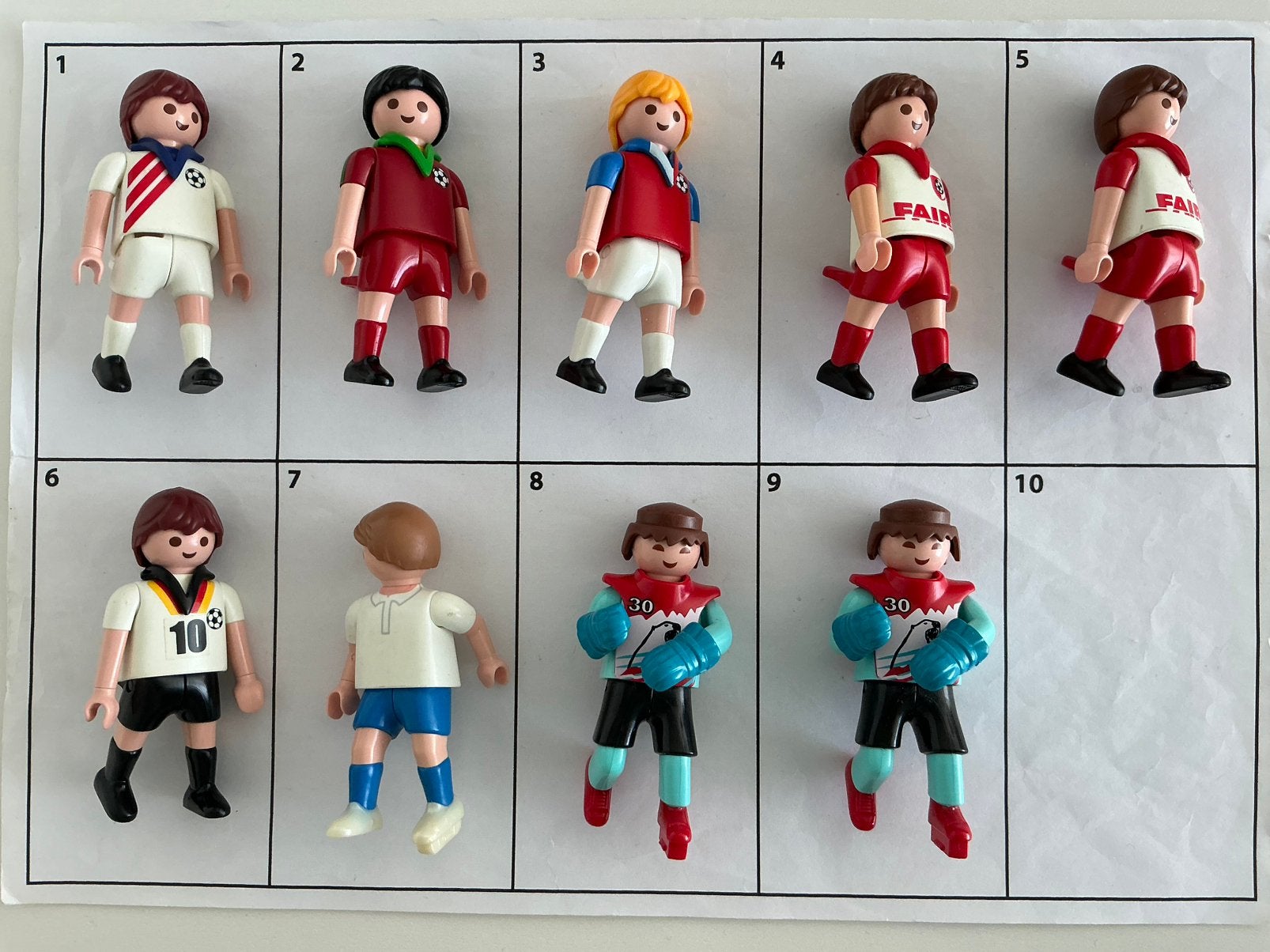 Playmobil voetbal hockey poppetjes, Ophalen of Verzenden, Gebruikt, Losse onderdelen, Figuren