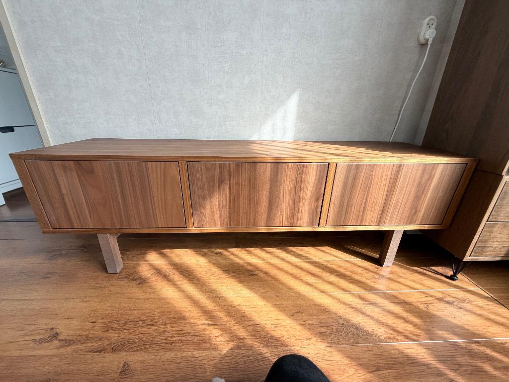 Ikea stockholm walnoot tv kast, Ophalen, Minder dan 50 cm, Gebruikt, Minder dan 100 cm