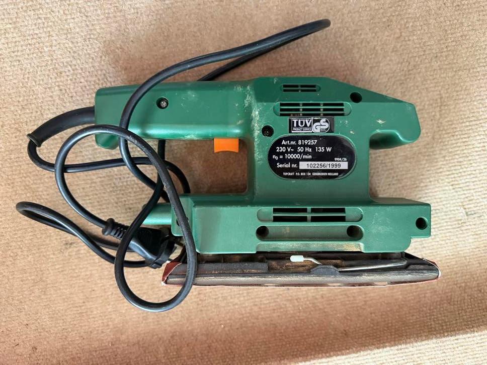 Topcraft Gebruikte vlakschuurmachine - 135W, Ophalen of Verzenden, Gebruikt, Minder dan 600 watt, Vlakschuurmachine