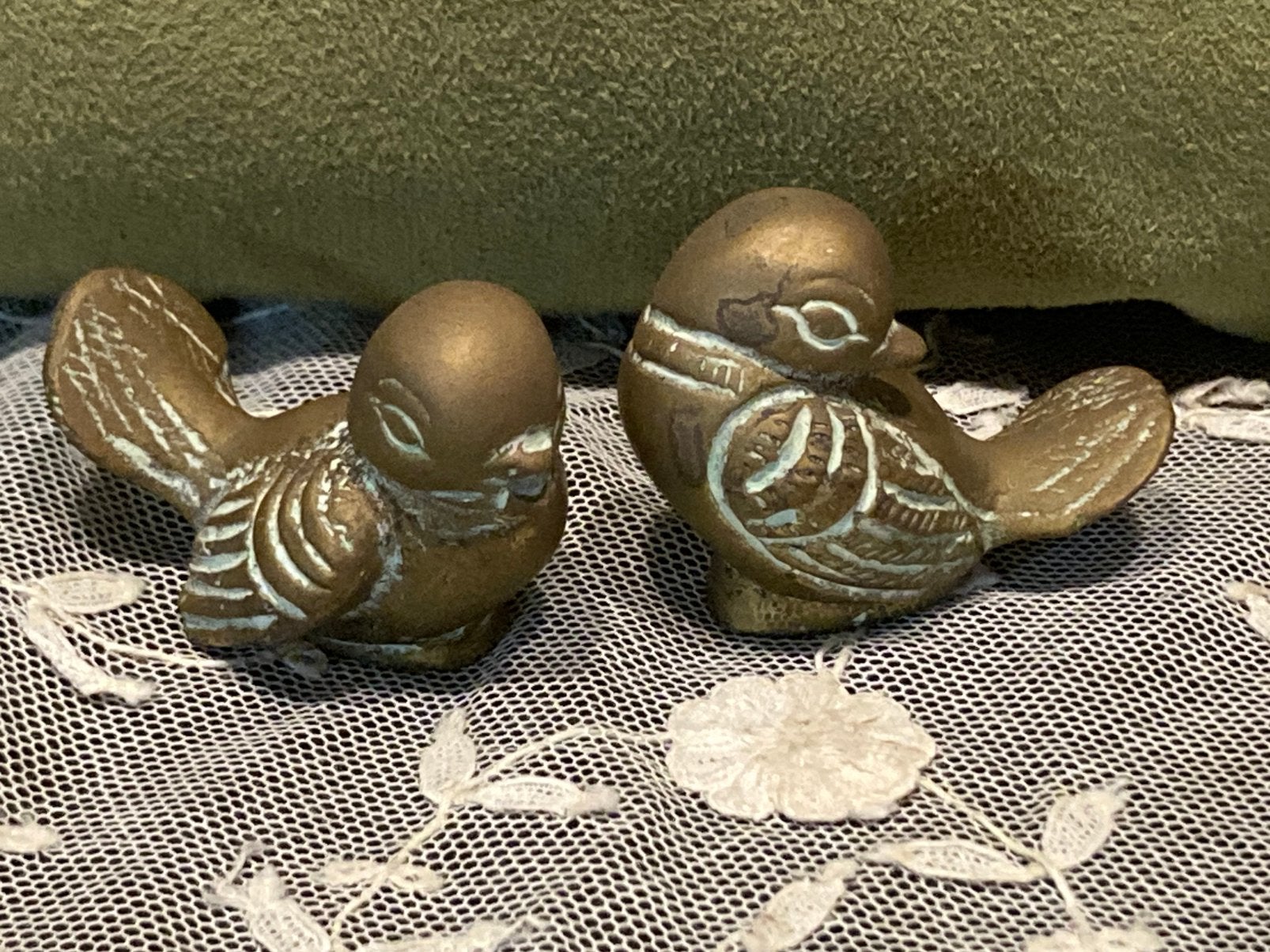 Set van 2 messing vogeltjes (071025s), Ophalen of Verzenden, Koper
