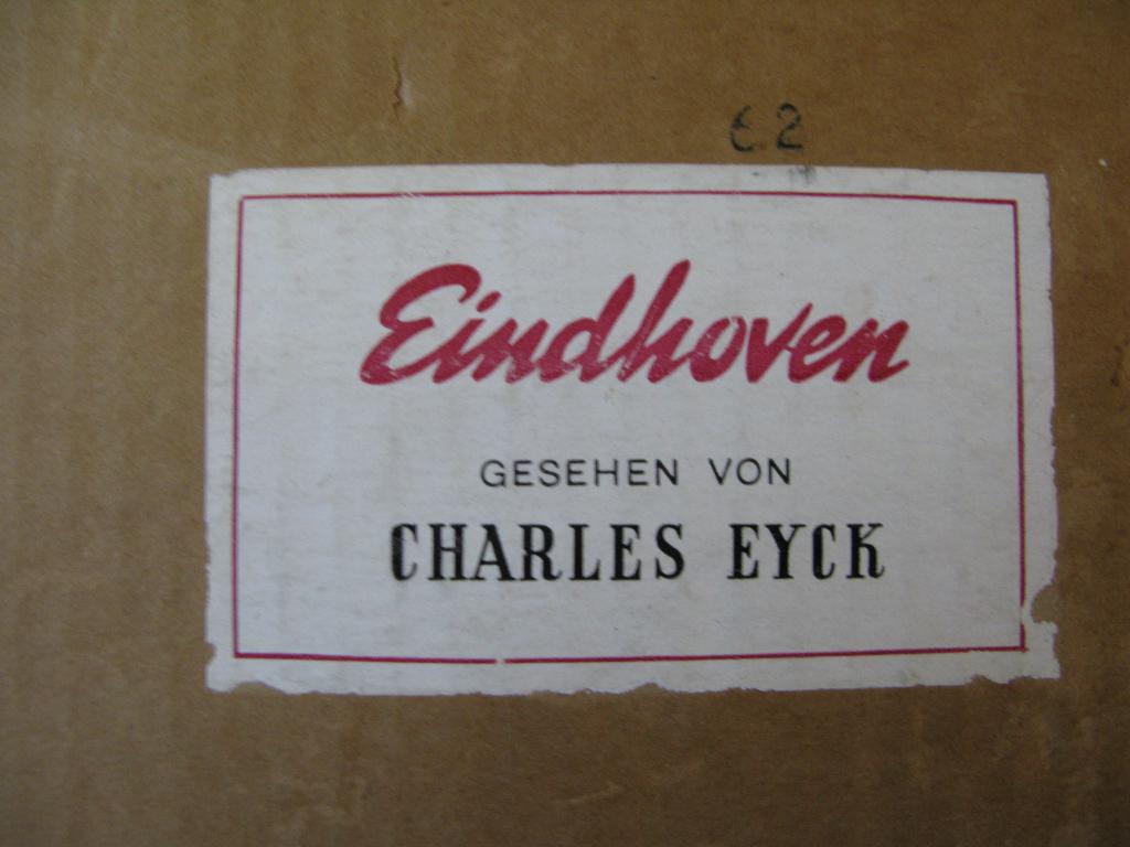 Eindhoven gesehen von Charles Eyck 1948 wederopbouw compleet, Charles Eyck, Ophalen of Verzenden, 20e eeuw of later, Gelezen