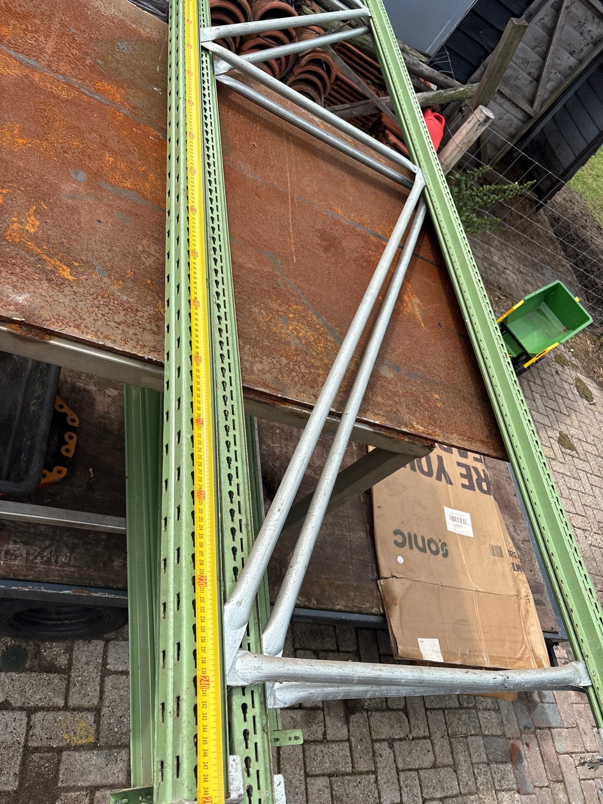 Palletstelling - 2 staanders en 6 liggers, Ophalen