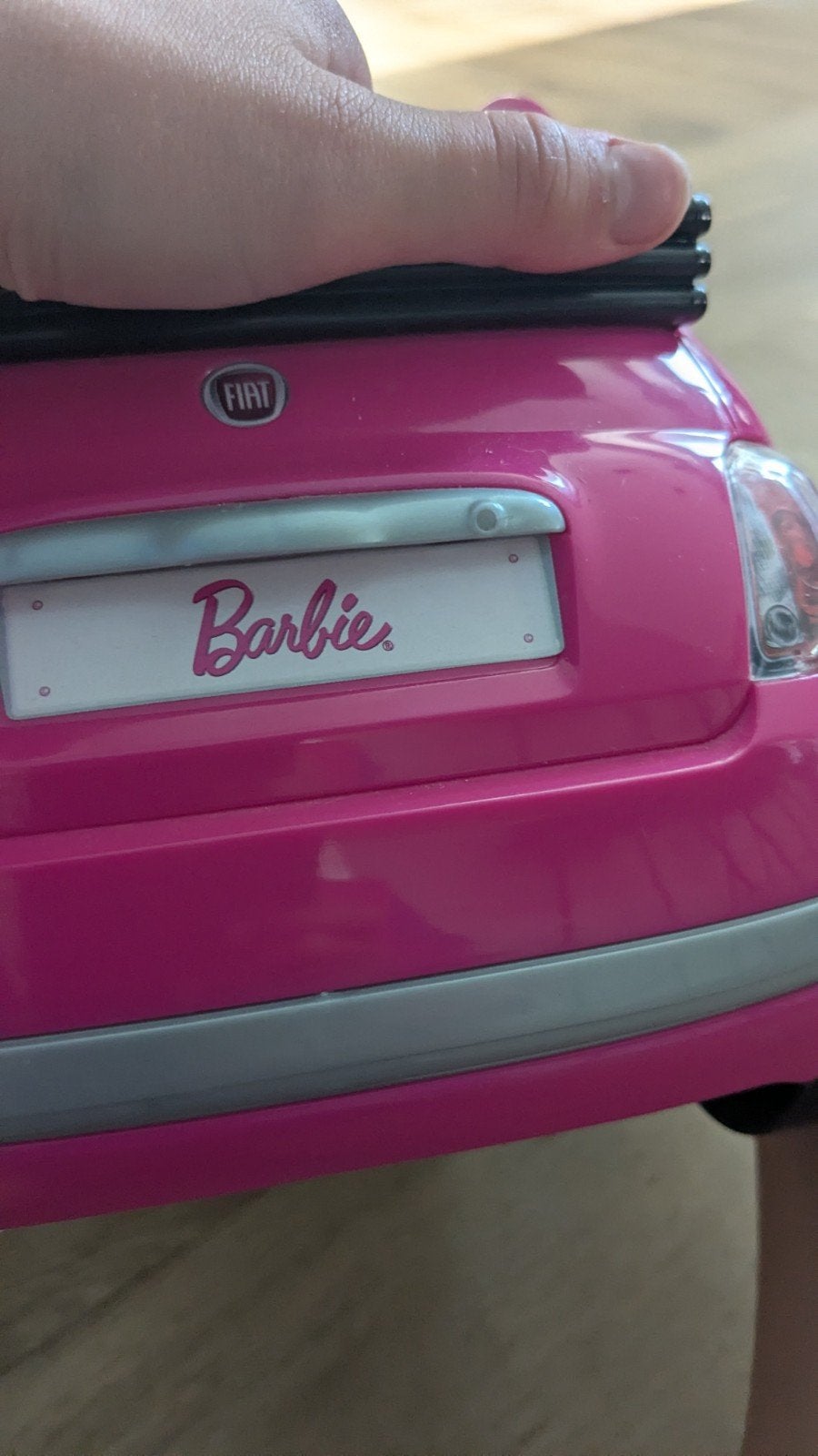 Barbie Fiat 500 Speelgoedauto Roze, Ophalen, Meisje