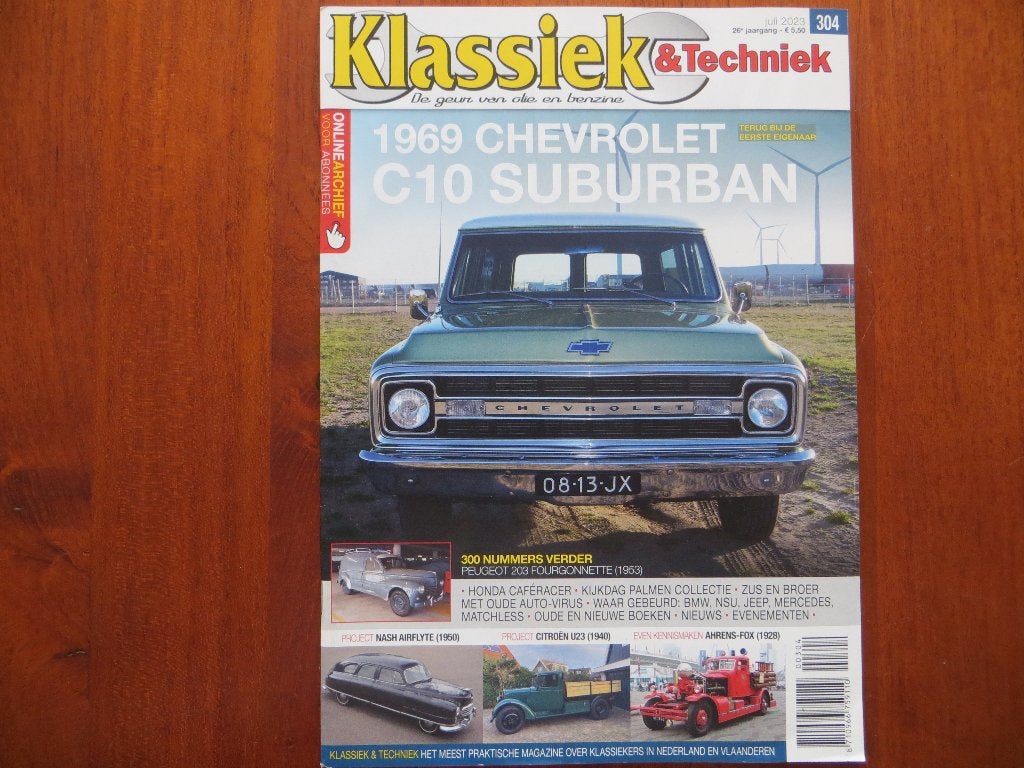 Klassiek & Techniek 304 Chevrolet C10 Suburban, Peugeot 203, Ophalen of Verzenden, Nieuw, Peugeot