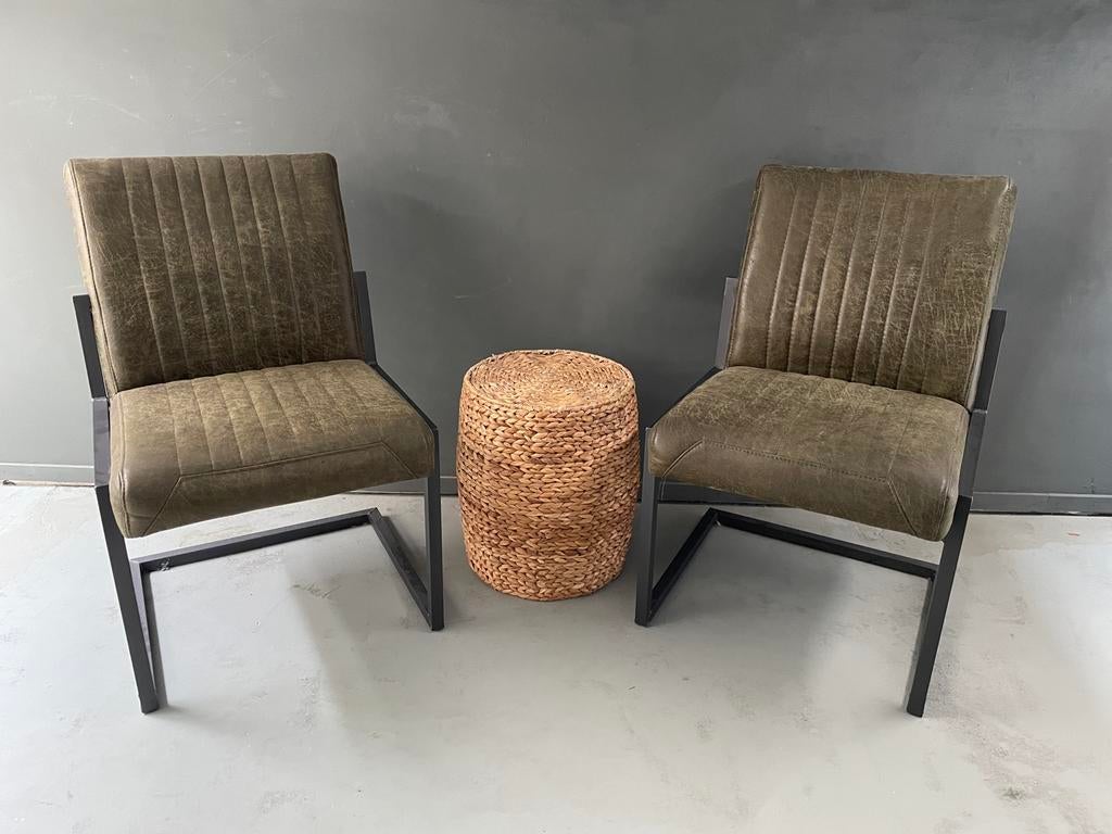 2 Industriële stoelen Loods 5, Ophalen, Zo goed als nieuw, Overige kleuren, Twee