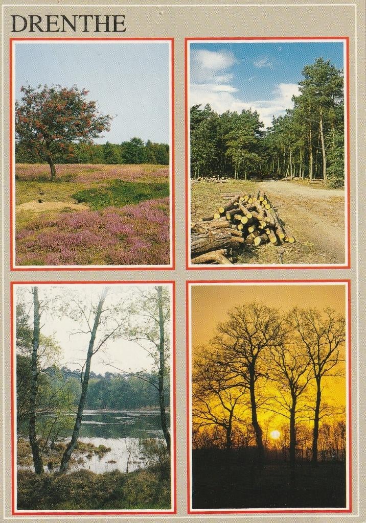Ansichtkaart Drenthe, Verzamelen, Ansichtkaarten | Nederland, Ophalen of Verzenden, 1980 tot heden, Gelopen, Drenthe