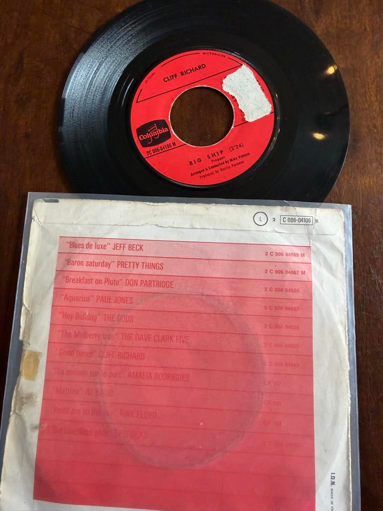 3 Cliff Richard singles - gratis af te halen, Cd's en Dvd's, Vinyl Singles, Gebruikt, 7 inch, Single, Ophalen of Verzenden