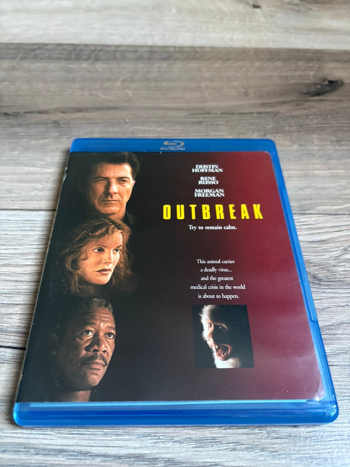 Outbreak blu ray engels ondertiteld Dustin Hoffman, Ophalen of Verzenden, Zo goed als nieuw, Actie
