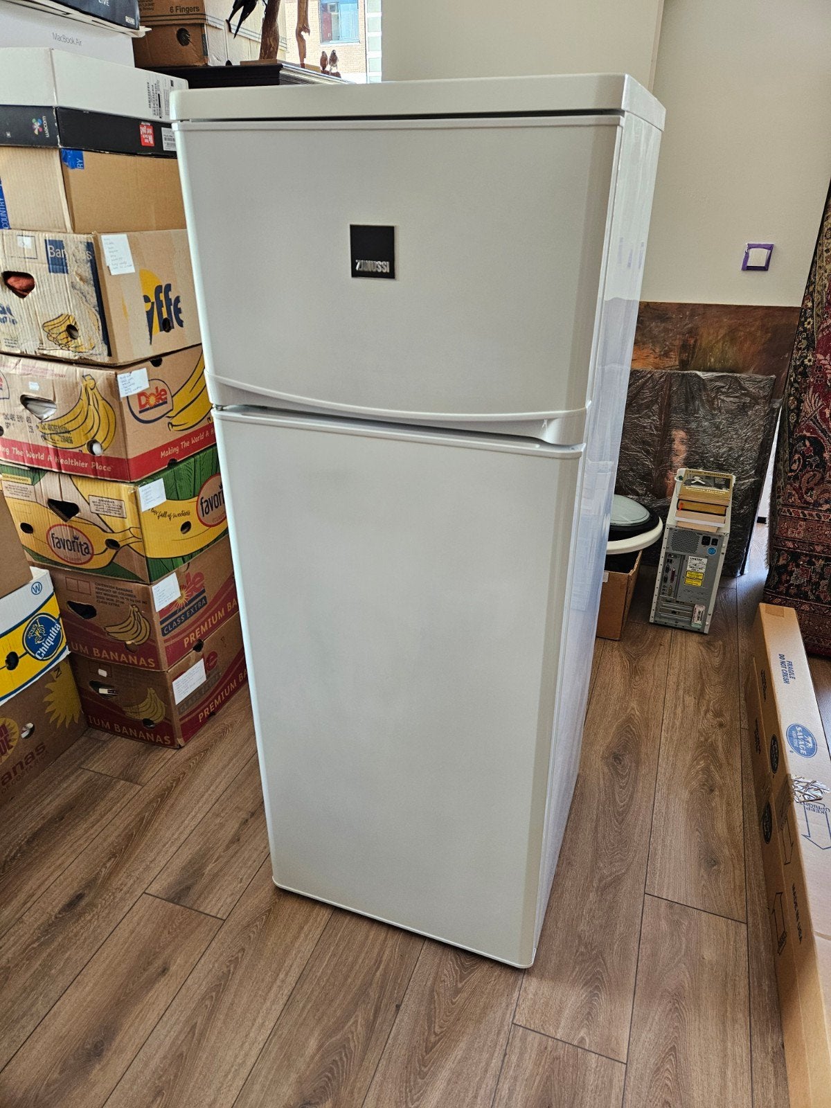 Zanussi koelkast met vriesvak, Witgoed en Apparatuur, Ophalen, 150 tot 200 liter, Gebruikt, Energieklasse A of zuiniger