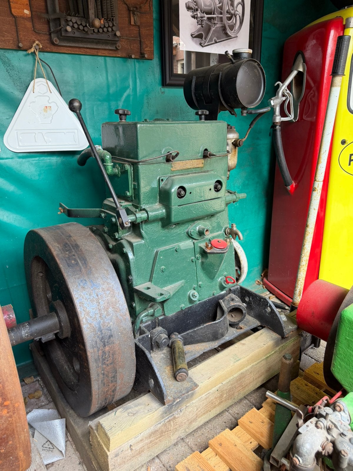 Lister ce2 met keerkoppeling, Doe-het-zelf en Verbouw, Motoren, Ophalen, Gebruikt, Overige typen, Minder dan 1400 rpm